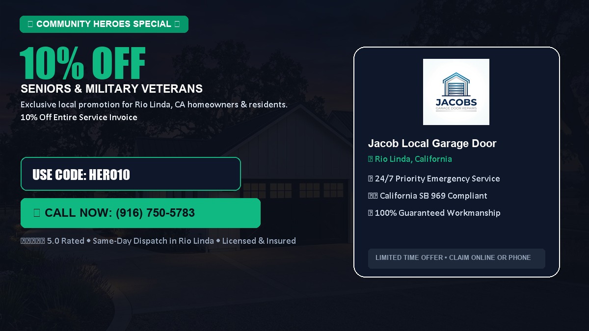 10% OFF Senior Citizens (65+) & Military / Veteran Community Discount in Rio Linda, CA