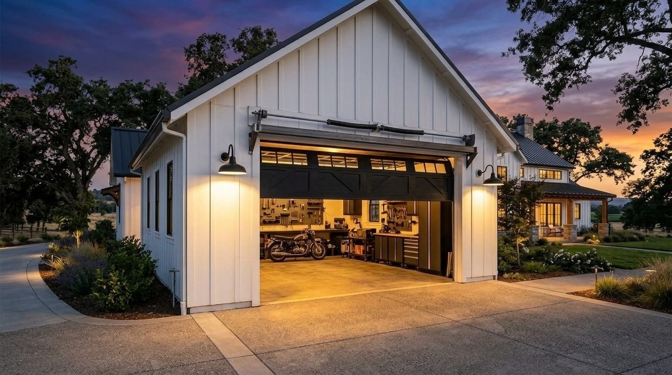 Jacob Local Garage Door Overhead Garage Door Gliding Open in Rio Linda, CA